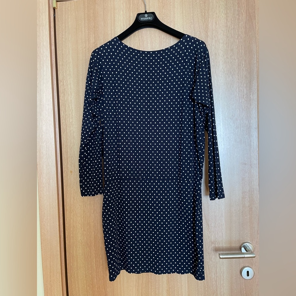 agnès b.  Navy polka dot dress